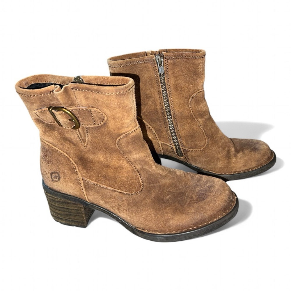 Born Suede Leather Boots Size 8